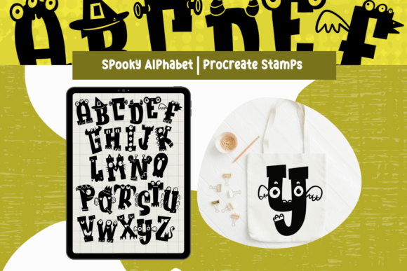 Download Procreate Brushes Monster Alphabet - Premium Bundle