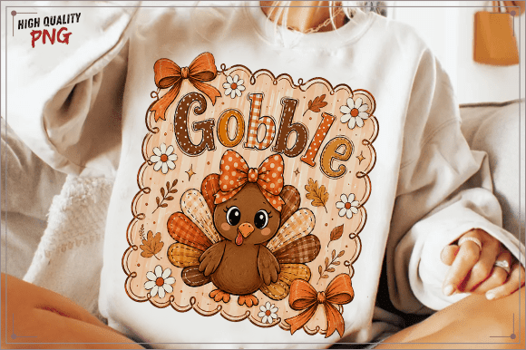 Download Preppy Thanksgiving Gobble Coquette PNG - Premium Resources