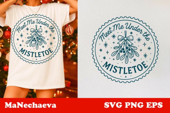 Download Christmas Mistletoe Winter Stamp SVG - Winter stamp Collection