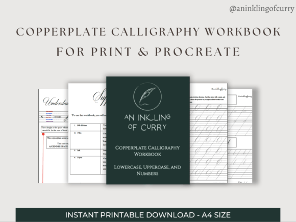 Download Copperplate Calligraphy Worksheets - Premium Bundle